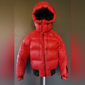 Kappa Red Hooded Down Puffer Jacket.